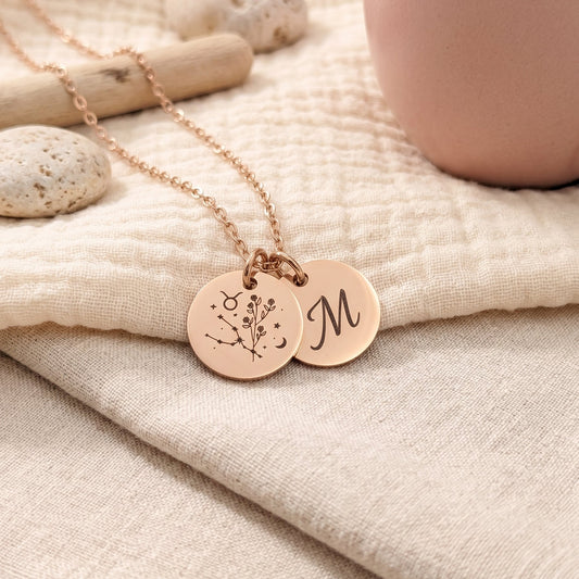 Collier Femme Personnalisé Acier Inoxydable Constellation 15 mm