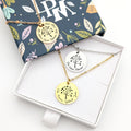 Collier Femme Personnalisé Médaille 20 mm Arbre de Vie Gravé
