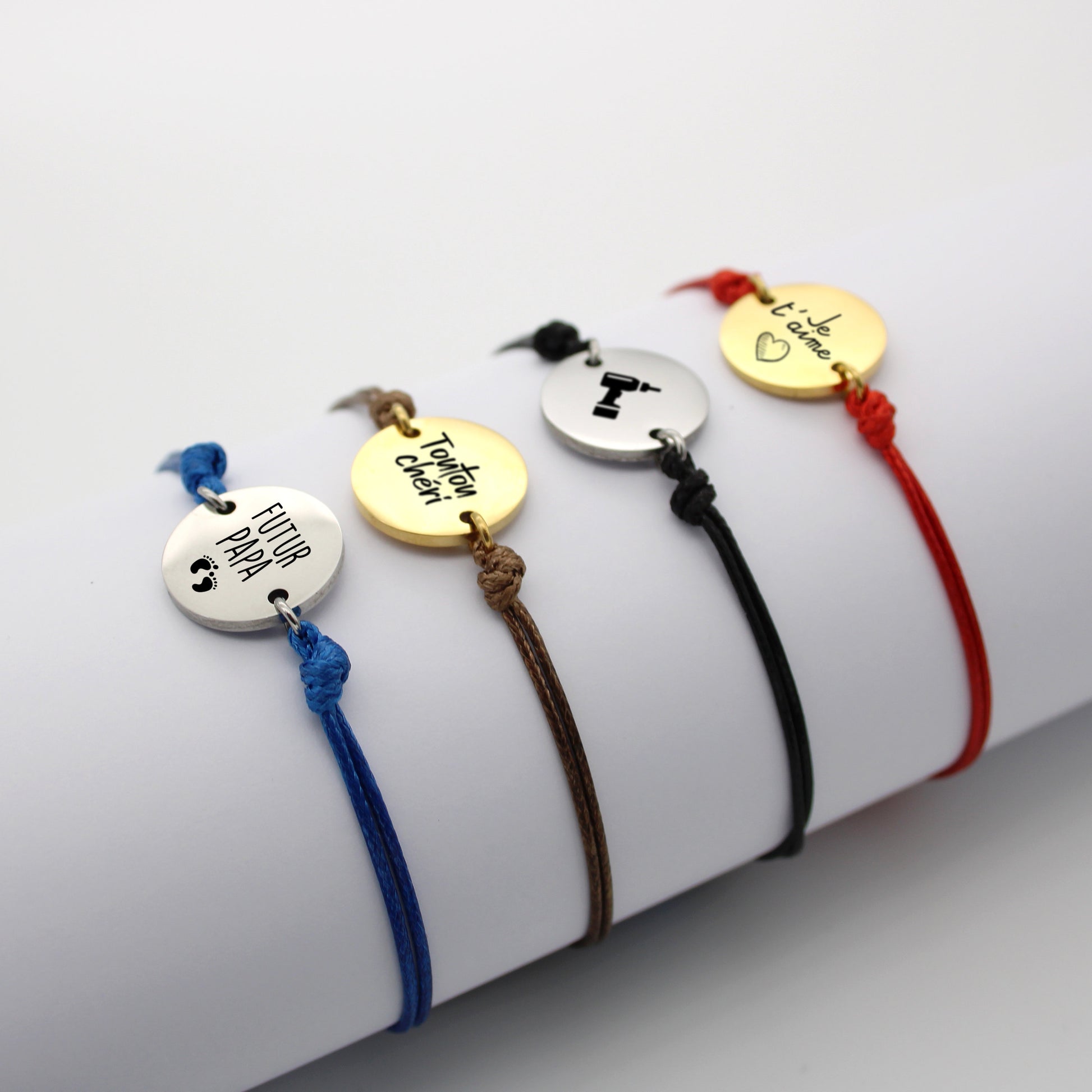 Bracelet homme personnalisable - Cadeau saint valentin homme, Cadeau fête des pères, Bracelet homme, Cadeau témoin