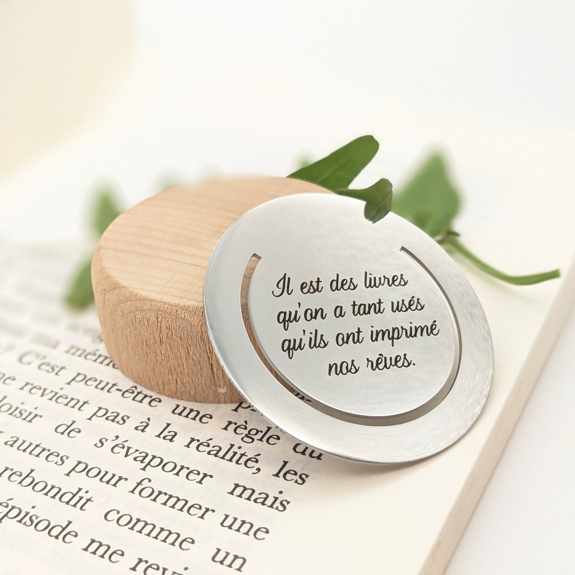 Marque-pages personnalisé clip - cadeau personnalisé amateur livres, cadeau maîtresse, cadeau maître, cadeau Noël personnalisé