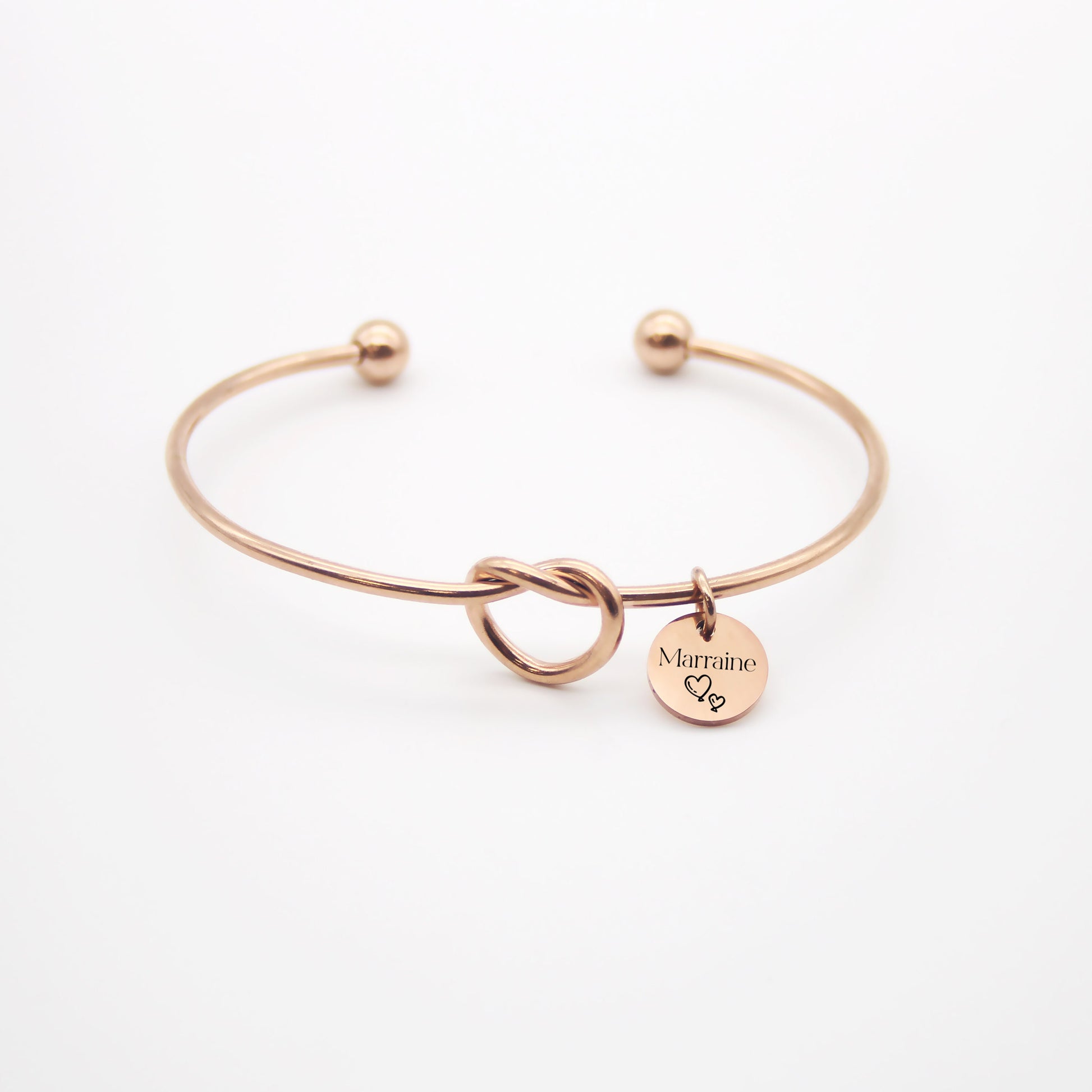 Bracelet jonc Personnalisé avec médailles gravées • Cadeau Maman, Cadeau Marraine, Cadeau EVJF, Cadeau Naissance, Cadeau Fête des mères