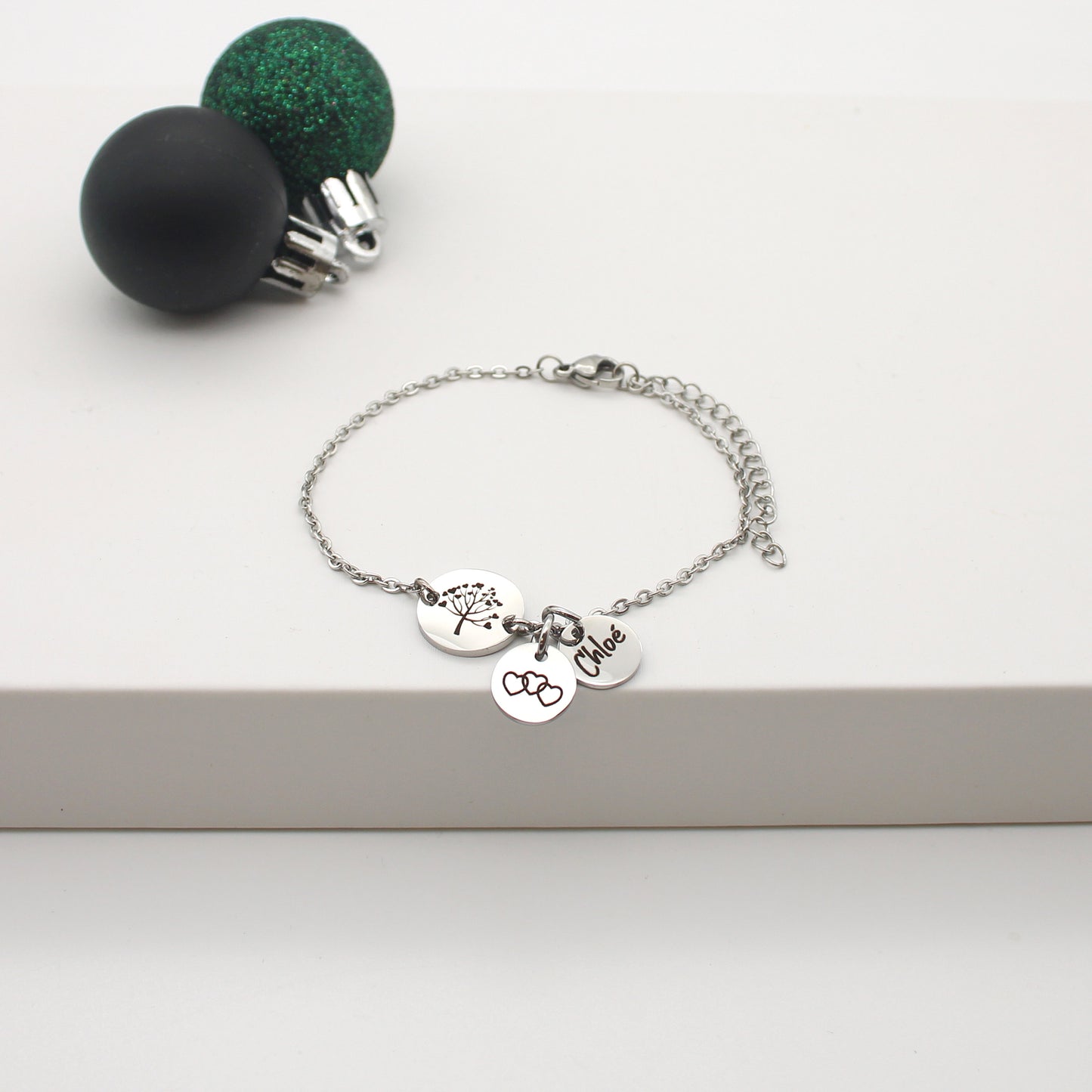 Bracelet personnalisé avec Arbre de vie et gravure, Bijou Maman, Mamie, Cadeau fête des mères, Cadeau Marraine, Nounou, Cadeau naissance