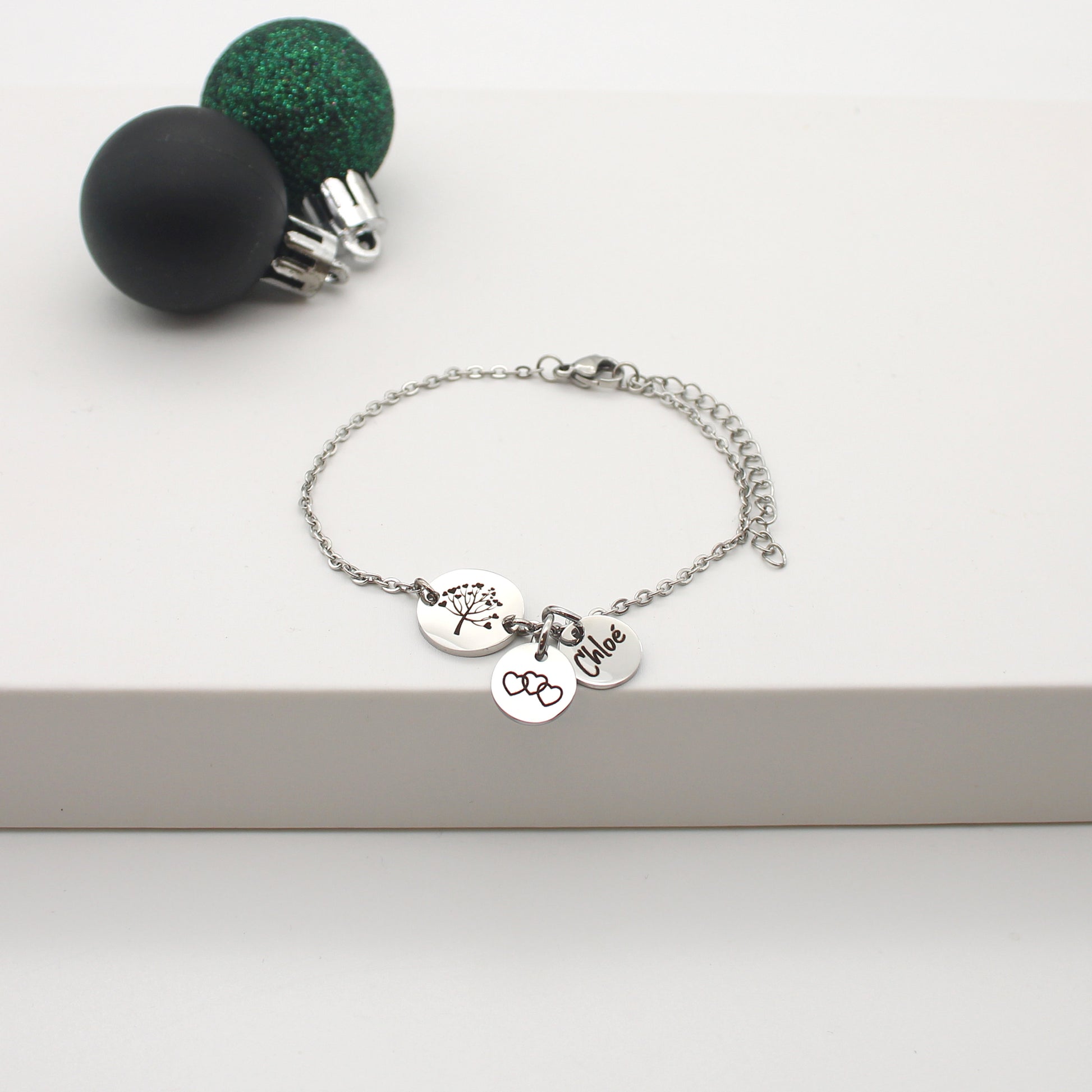 Bracelet personnalisé avec Arbre de vie et gravure, Bijou Maman, Mamie, Cadeau fête des mères, Cadeau Marraine, Nounou, Cadeau naissance