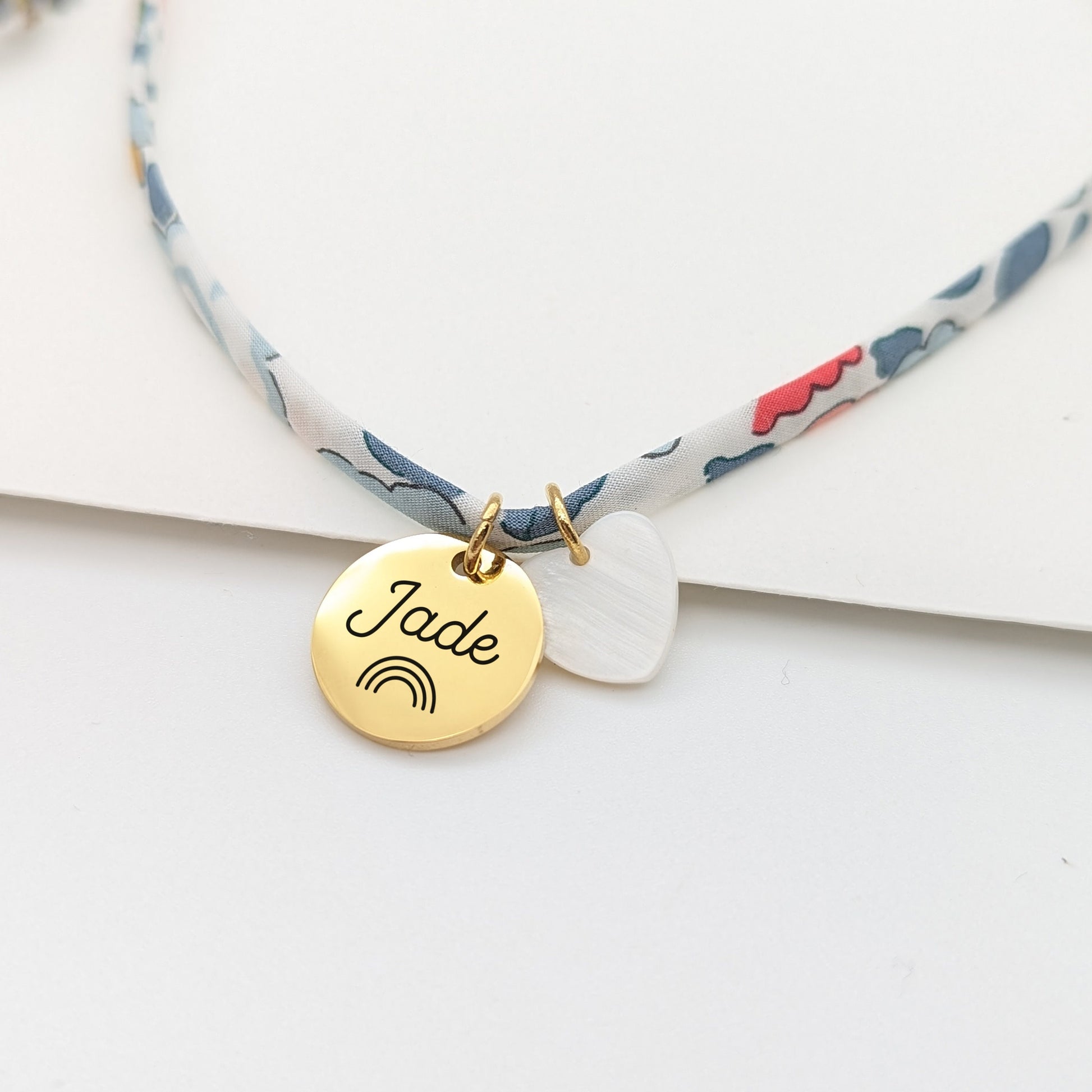 Collier personnalisé Liberty, Cadeau baptême, Cadeau grande sœur, Collier enfant personnalisable, Collier prénom, Cadeau naissance
