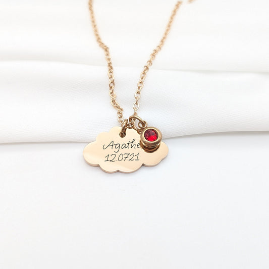 Collier Personnalisé pour enfant, Bijou prénom, Cadeau communion, Cadeau de naissance, Cadeau baptême, Bijou enfant avec prénom