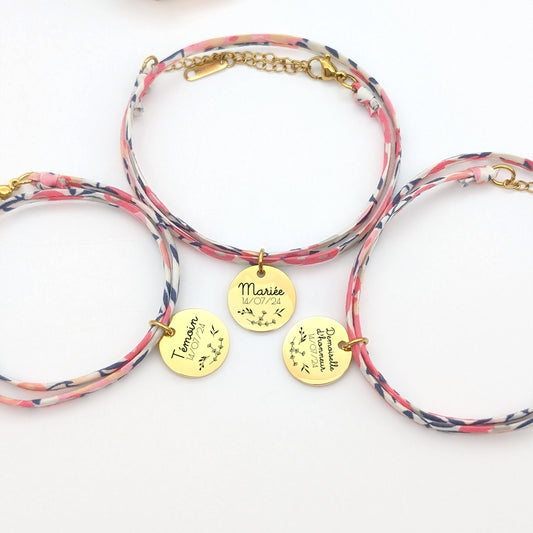 Bracelet demoiselle d'honneur personnalisé, Cadeau Maman de la Mariée, Cadeau témoin, EVJF, Cadeau sœur de la mariée, cadeau invitée mariage
