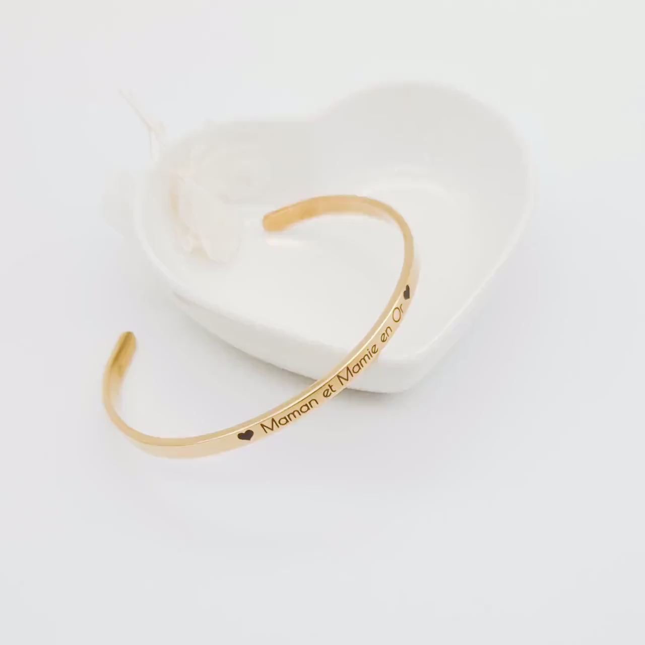 Bracelet Jonc à personnaliser avec gravure , Bracelet jonc maman, Cadeau Marraine, Bijou demoiselle d'honneur, Cadeau EVJF, Cadeau naissance